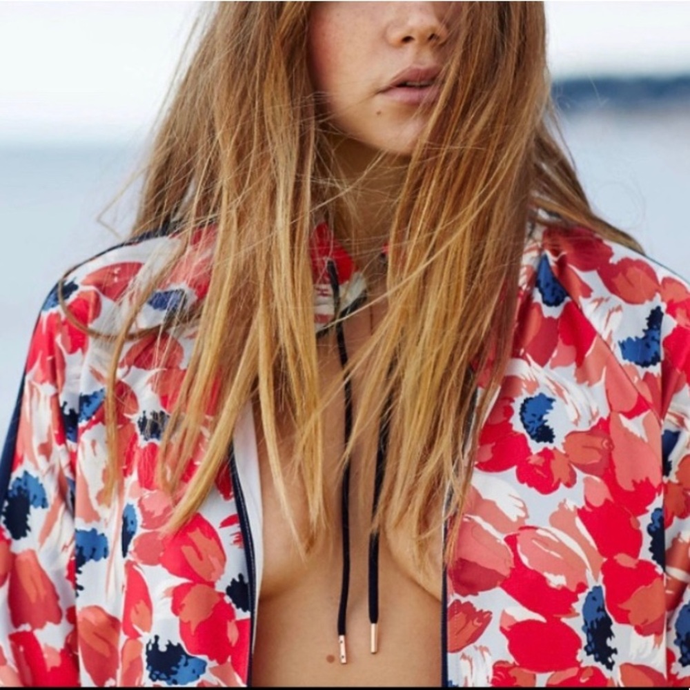 Aerie Floral Track Jacket - S - Picture 3 of 4